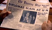North by Northwest (1959)knife and newspaper